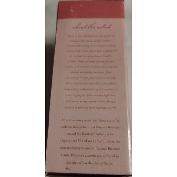 KRINKLES by Patience Brewster.  ROSE IN LOVE FIGURE Department 56. 8" tall. - Picture 6 of 9